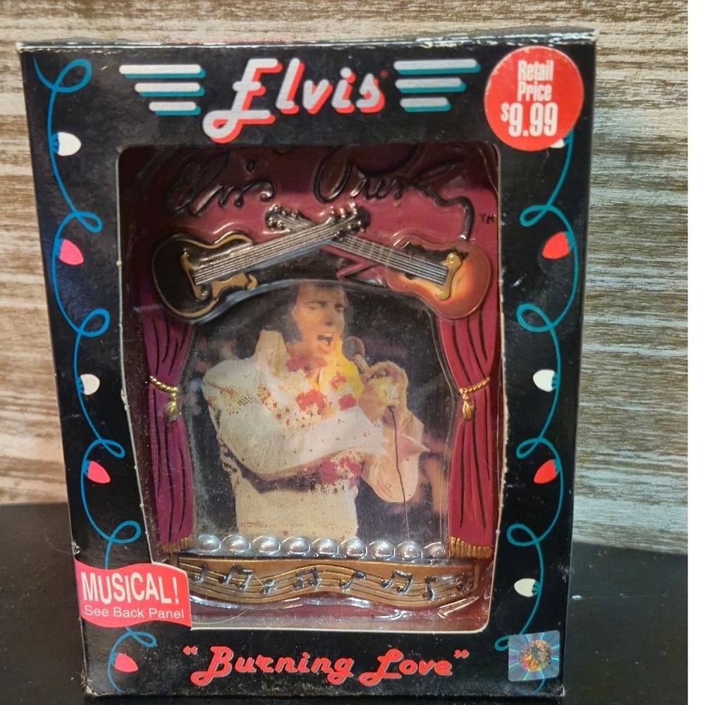 Elvis Presley Burning Love Musical Ornament American Greetings 2003 AXOR-025J